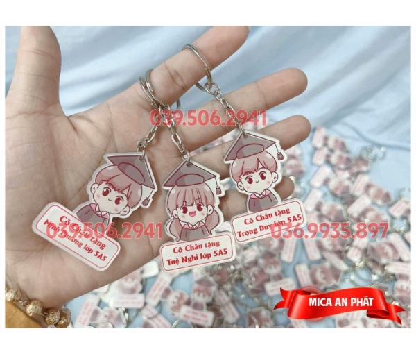 Móc khóa Mica theo yêu cầu: Thiết kế độc đáo, quà tặng ý nghĩa