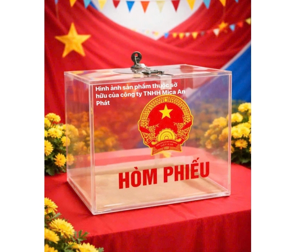 Hòm Phiếu Mica Trong Suốt Giá Tốt | Gia Công Theo Yêu Cầu – Mica An Phát