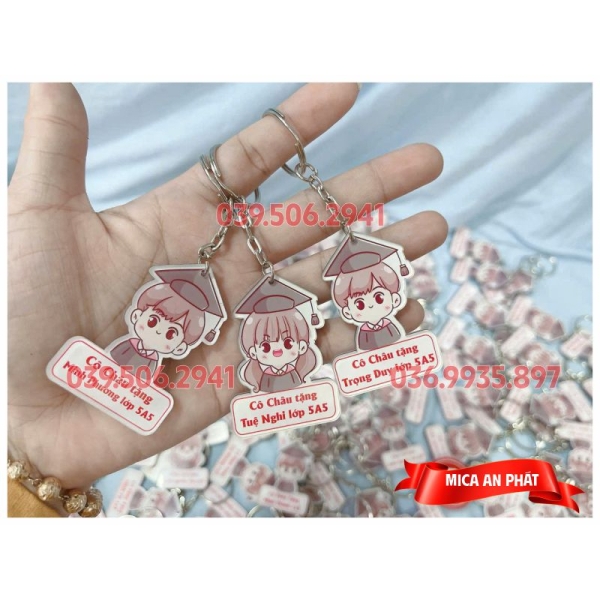 Móc khóa Mica theo yêu cầu: Thiết kế độc đáo, quà tặng ý nghĩa