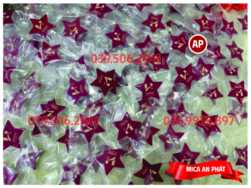 Móc khóa Mica được sản xuất hàng loạt theo đơn đặt hàng tại Mica An Phát