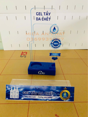 Kệ mica trưng bày mỹ phẩm